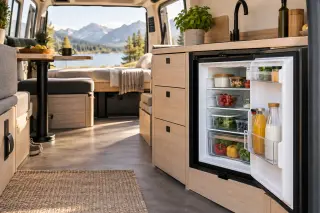 Kompressorkühlschrank im VW T6 Camper nachrüsten: Größe, Strom und Einbau